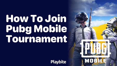 Join PUBG MOBILE Esports Tournaments .